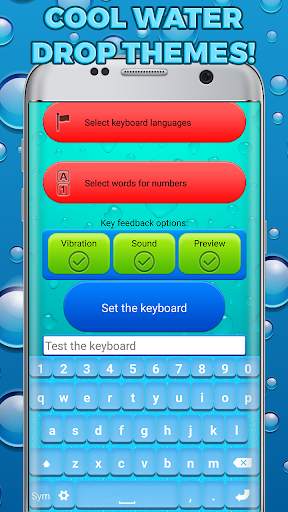 Water Keyboard Themes screenshot 2