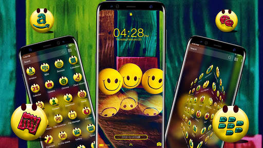 Smiley Emoji Launcher Theme screenshot 4