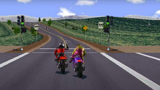 Road Rash like computer game screenshot 4