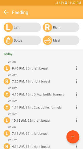 Baby tracker - feeding, sleep screenshot 4