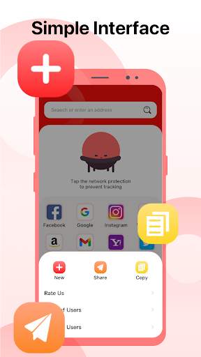 Red Browser private Internet screenshot 4