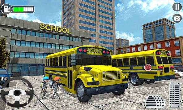 Virtual Kid High School Bus Driving simulator 2018 screenshot 1