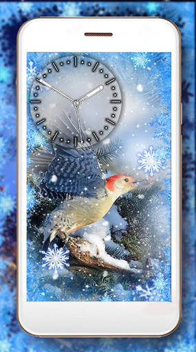 Winter Birds Clock screenshot 4