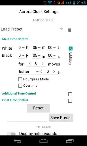 Aurora Chess Clock 6 تصوير الشاشة