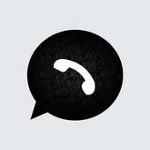 whatapp theme black new 2018 for android icon