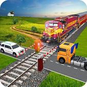 RailRoad Train Crossing Game : Bus Vs Train icon