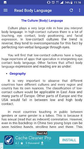 Read Body Language Easy 7 تصوير الشاشة