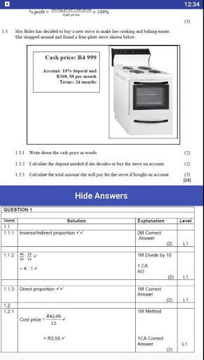 Grade 10 Mathematical Literacy Mobile Application screenshot 7