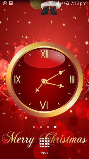 Christmas Clock Wallpaper screenshot 5