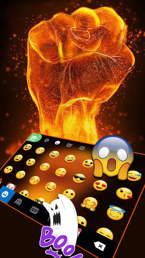 Fire Fist Keyboard Theme screenshot 4