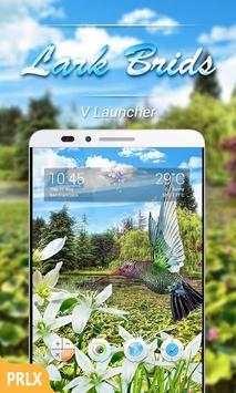 Lark Birds Parallax V Launcher Theme screenshot 1