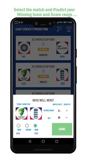 Easy cricket Prediction 2019 screenshot 2