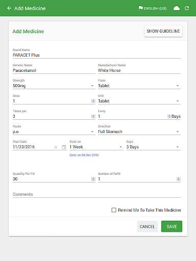 BDEMR User App screenshot 2