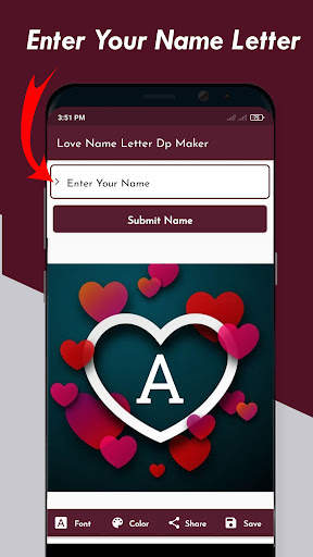 Love Name Letter DP Maker 2023 screenshot 4