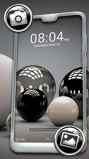 3D Glossy Ball Theme स्क्रीनशॉट 3