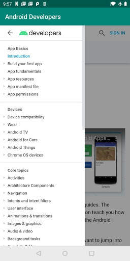 Android Developers screenshot 2