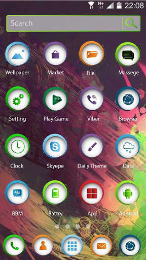 Colorful Brush Paint Theme screenshot 2