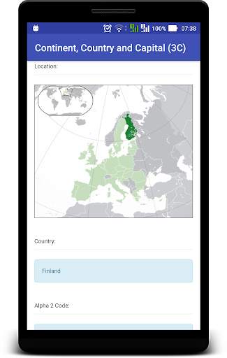 Continent, Country and Capital screenshot 5