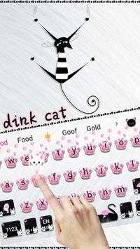 Pink Kitty Theme Cute Keyboard screenshot 2