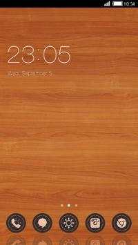 Wooden C Launcher Theme screenshot 1