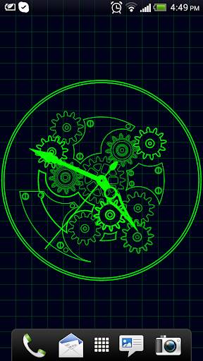 Clock Blueprint Wallpaper screenshot 7