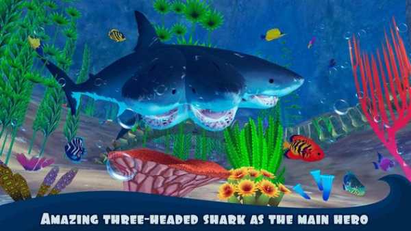 Three Headed Shark Underwater Survival screenshot 1