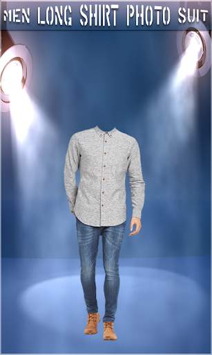 Men Long Shirt Photo Suit - tie photo suit maker screenshot 4