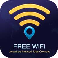 Free WIFI Connection Anywhere Network Map Connect logo