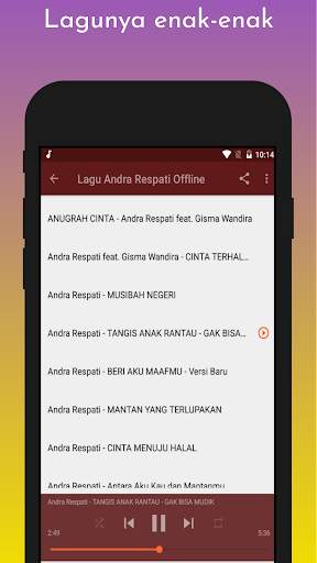 Lagu Andra Respati Offline screenshot 4