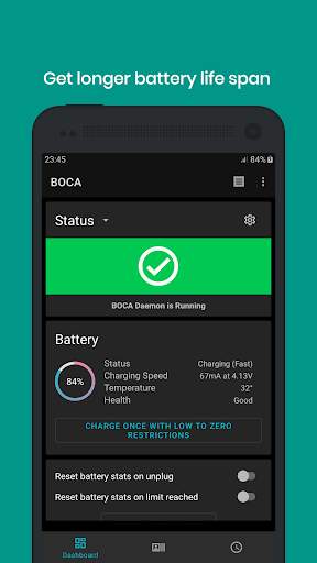 BOCA - Battery Optimized Charging App screenshot 1