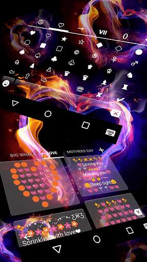 Smoke Heart Emoji Keyboard Wallpaper screenshot 6