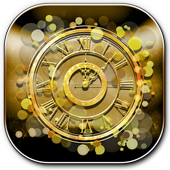 Gold Wallpaper Clock icon