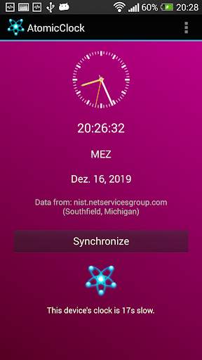 Atomic Clock - Exact Atomic Time from US NIST 5 تصوير الشاشة