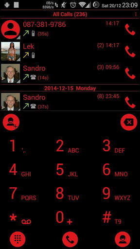 Theme for Drupe and RocketDial and ExDialer BRed screenshot 3