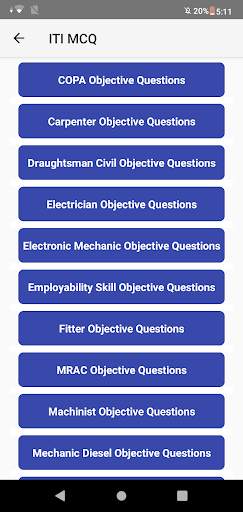 ITI Fitter Question App screenshot 2