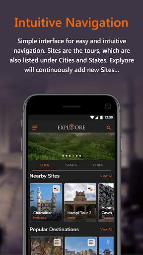 Explyore - GPS-enabled audio tour assistant screenshot 1