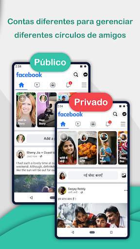 Multi Accounts - Várias contas & Paralelo app screenshot 2