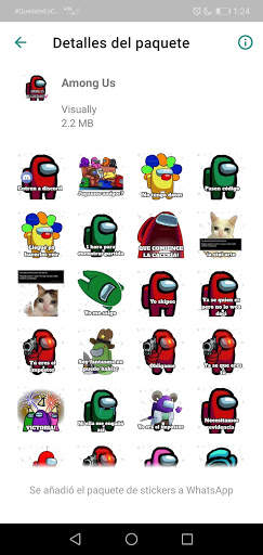 Sticker de personajes Among Us para WhatsApp screenshot 6