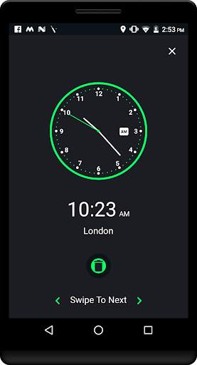 World Clock with Analog and Digital Mode screenshot 2