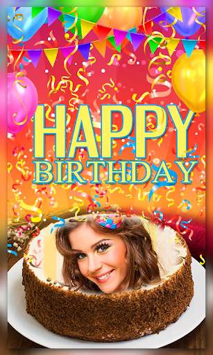 Photo On Birthday Cake : Photo Frames 7 تصوير الشاشة