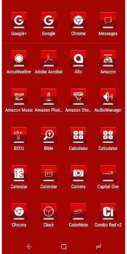 Combo Red v2 Icon Pack 5 تصوير الشاشة