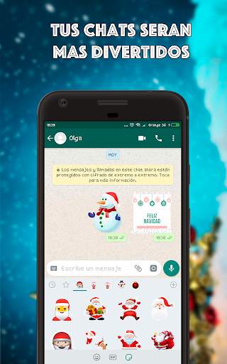Stickers Navideños para Whatsapp - WAStickersApp screenshot 3