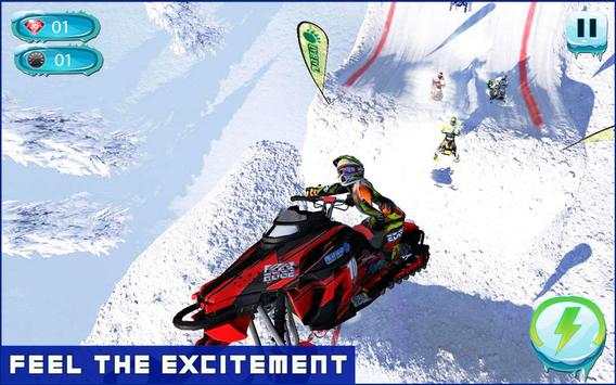 Snow mobile Racing - Offroad action screenshot 3