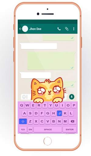 Pink Unicorn Kitty Keyboard screenshot 3
