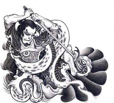 Samurai Tattoo Wallpaper screenshot 4