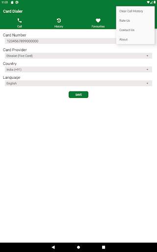 Five Card Dialer  (Etisalat) 20 تصوير الشاشة