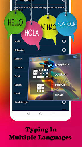 Colorful Bird keyboard स्क्रीनशॉट 8