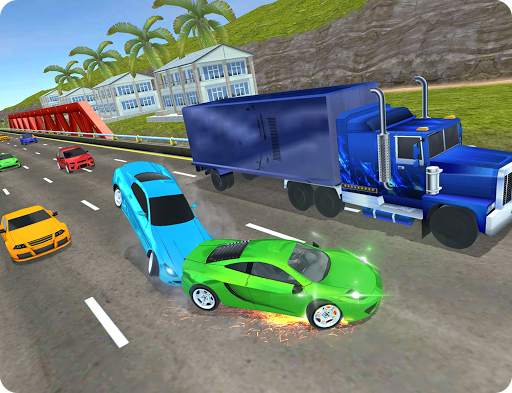 High Speed Traffic Car Driving Road Race Simulator screenshot 15