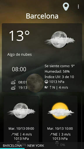 Pronóstico del tiempo y widget screenshot 1
