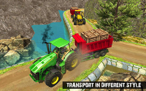 Real Tractor Cargo Transport : New Farming Game 3D screenshot 8